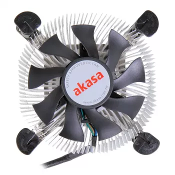Akasa AK-CCE-7106HP kompiuterio aušinimo sistema, procesoriaus aušintuvas, juoda, sidabrinė