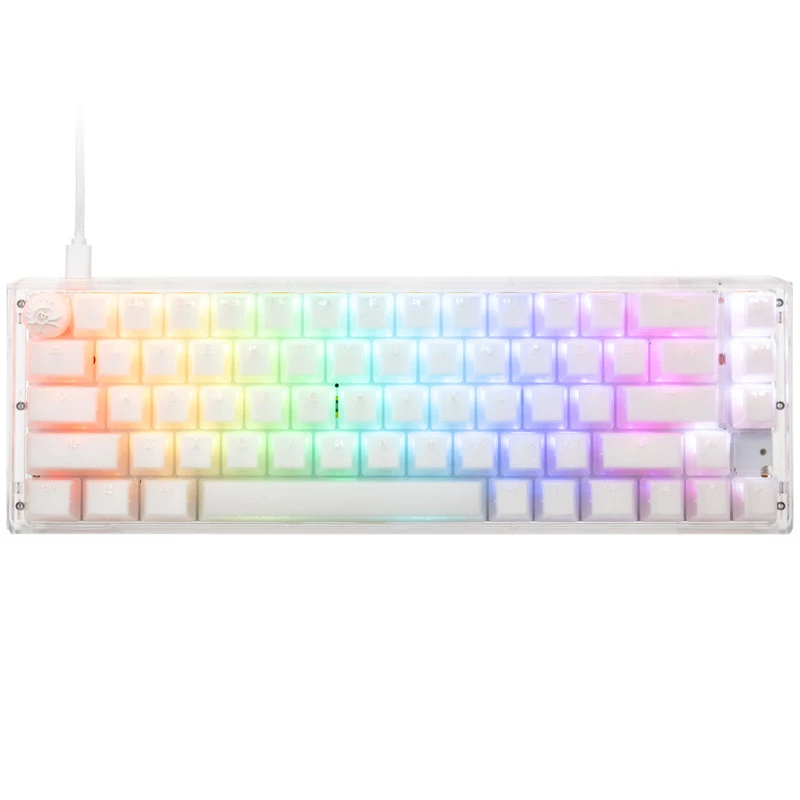 Ducky One 3 Aura White SF klaviatūra Gaming USB QWERTY US International