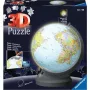 Ravensburger 3D dėlionė gaublys su šviesa