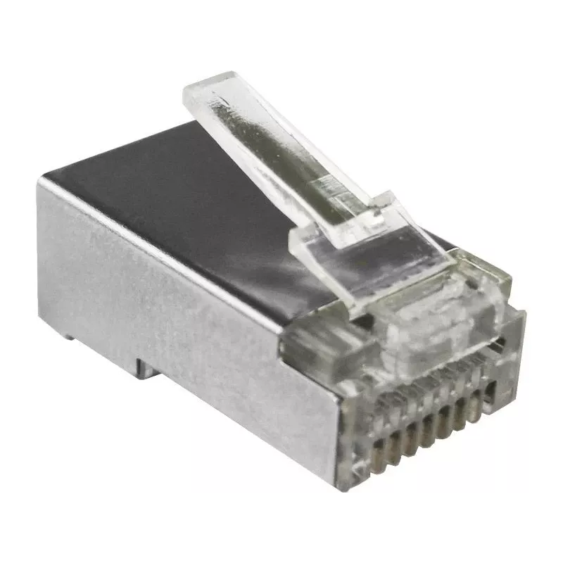 RJ45 STP Cat.5e tiesioginis kištukas Alantec WT116 pakuotė 100 vnt., ekranuota jungtis 8P8C kabeliams