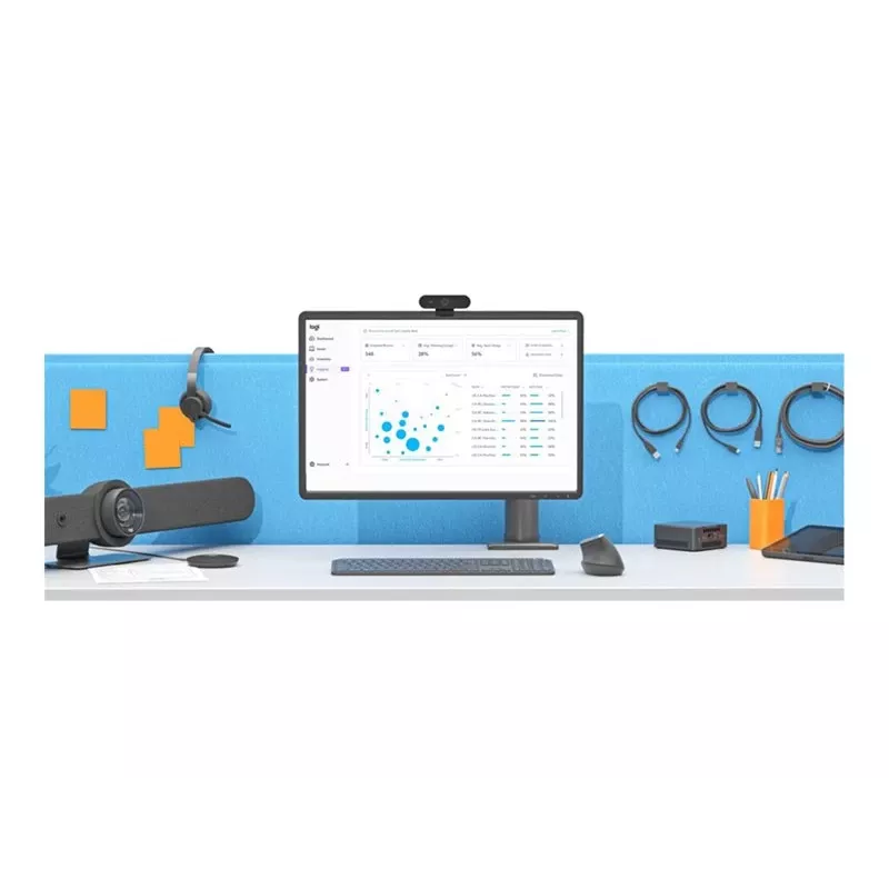 Komplektas LOGITECH Tap Controller laidinis su Cat5e rinkiniu+AIS Intel Core i5-1350P 16GB 250GB+Vaizdo konferencijų montavimo rinkinys