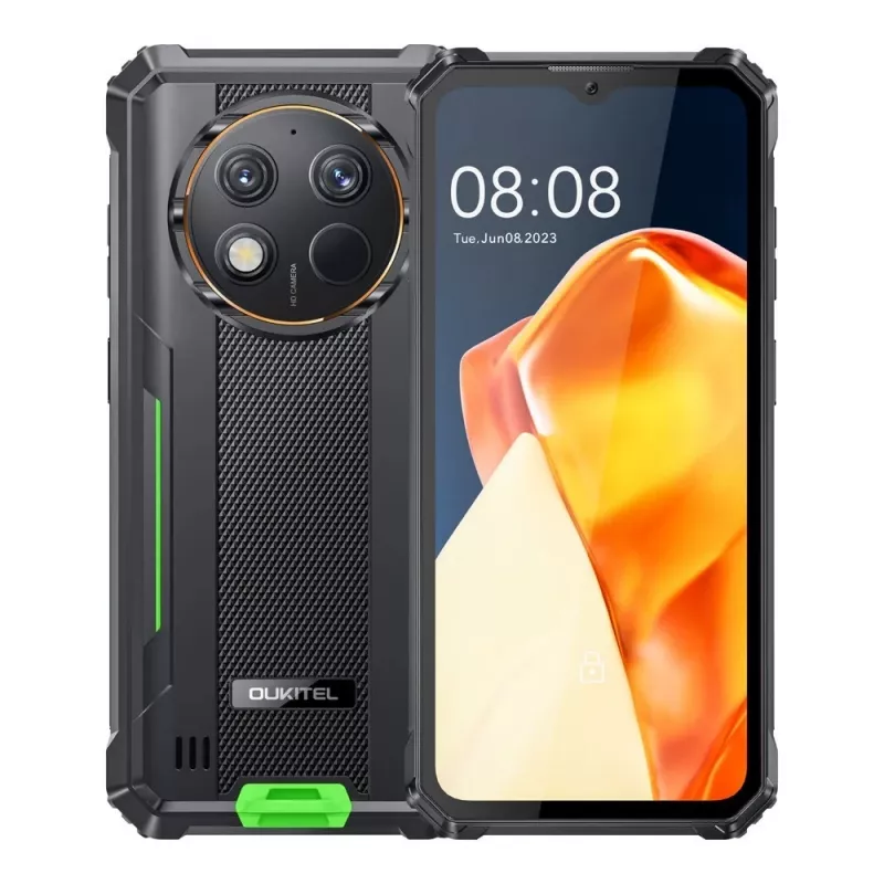 Oukitel WP28E 4/64 10600mAh DS išmanusis telefonas. Žalias be įkroviklio