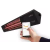 Infraraudonųjų spindulių šildytuvas SUNRED PRO25W-SMART, sieninis trikampis tamsus, 2500 W, juodas, IP55