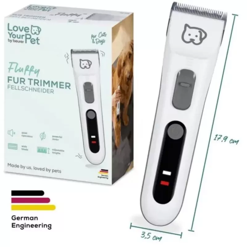 Naminių gyvūnėlių kirpimo mašinėlė šunims ir katėms Beurer Fluffy PP110 – kailio kirpimo ir priežiūros įrankis
