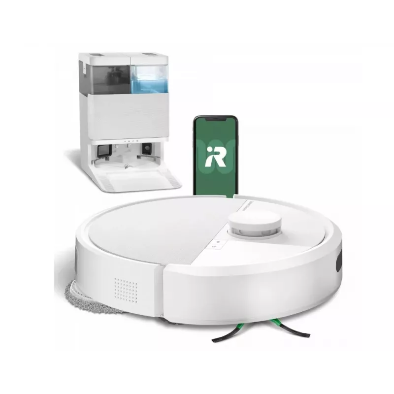 Valymo robotas iRobot Roomba Plus 405 Combo + AutoWash stotelė (balta)