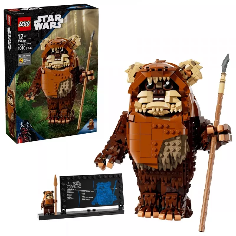 “LEGO Star Wars” konstruktorius “Sukonstruok Wicket the Ewok” 75430 — 1010 detalių, 230 mm modelis, amžius 12+