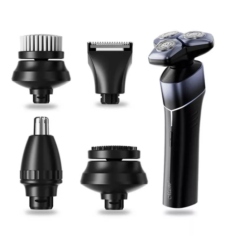 Elektrinis 5-in-1 įkraunamas vandeniui atsparus skutimosi rinkinys Maestro MR-675 su USB įkrovimu