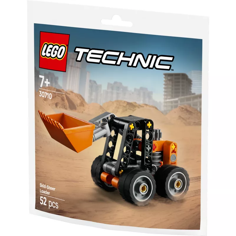 Konstrukcinis žaislas LEGO Technic Šoniniu slydimu valdomas krautuvas 30710 su judamomis svirtimis ir vikšrais