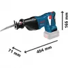 Bosch GSA 18 V-LI juoda, mėlyna