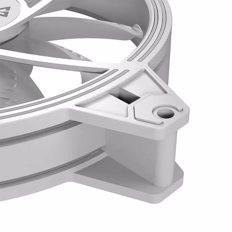 Korpuso ventiliatorius MODECOM VOLCANO APEX 140 ARGB WHITE 140 mm atvirkštinis