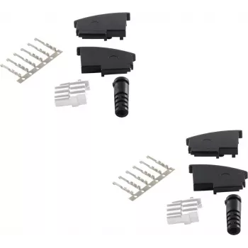 Laido jungtis ShiverPeaks BS72020-SET2 TAE N juoda