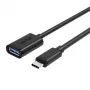 UNITEK Y-C476BK USB kabelis USB 3.2 Gen 1 (3.1 Gen 1) 0.2 m USB C USB A Juodas