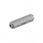 Goobay ausinių adapteris, jungtis jungtis, metalinė versija, 3,5 mm lizdas, sidabrinis