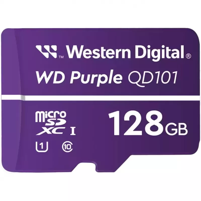 MicroSDXC Western Digital 128 GB Class 10 UHS1 WD Purple SC QD101