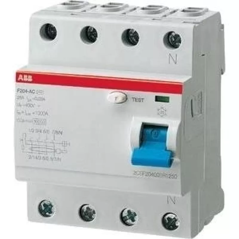ABB F204 A-63/0,03 A tipo 4P nuotėkio srovės jungiklis (2CSF204101R1630)