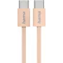 Hama Fabric USB laidas USB 2.0 1 m USB C Oranžinis