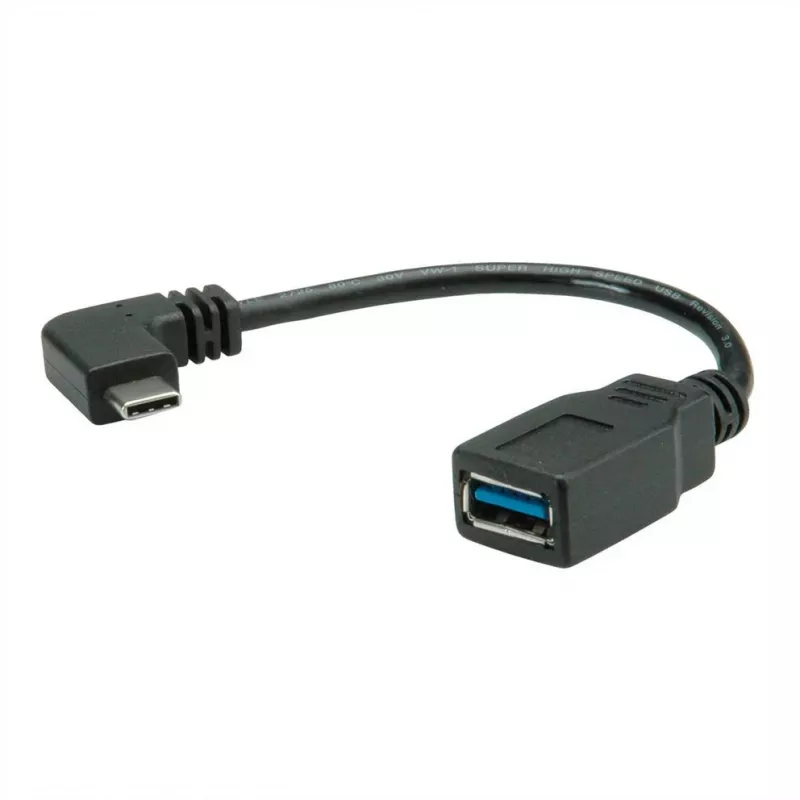 ROLINE 11.02.9031 USB laidas 0,15 m USB 3.2 Gen 1 (3.1 Gen 1) USB A USB C Juodas (11.02.9031)