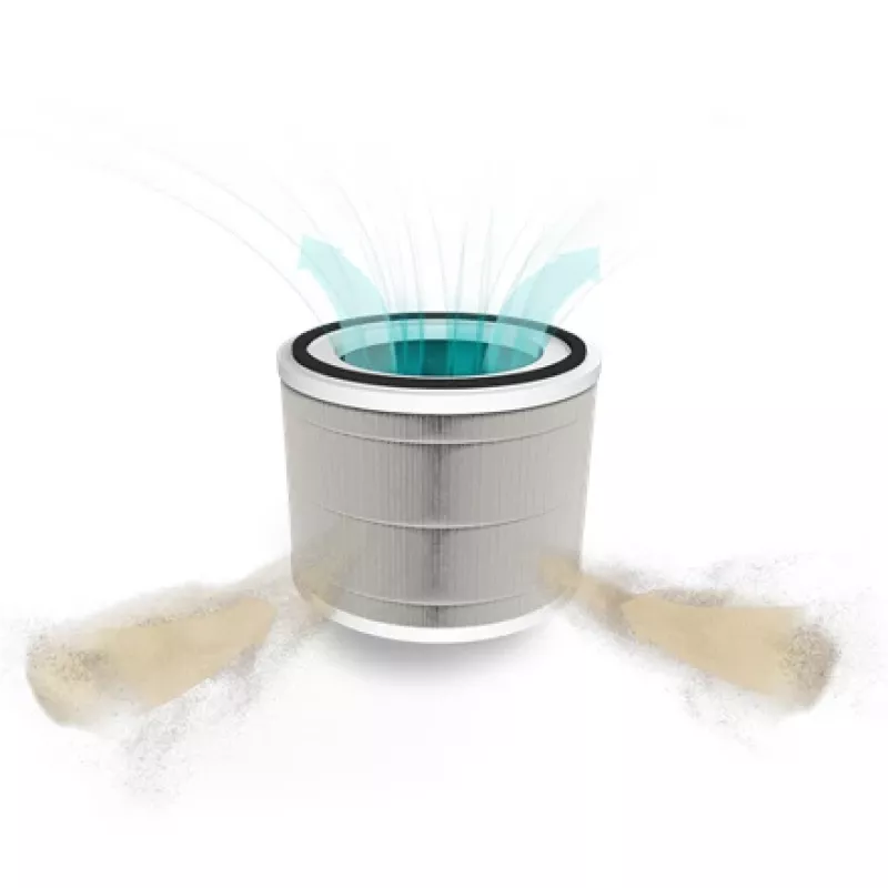 Duux | HEPA+anglies filtras, skirtas Bright Air Purifier | Tinka Sphere oro valytuvui (DXPU06 arba DXPU07) | Baltas