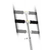 Paspirtukas Razor A5 Lux — aliuminis, 20 cm poliuretano ratai, sulankstomas, reguliuojamo aukščio, maks. apkrova 100 kg, juodas