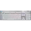 Logitech G G915 X - klaviatūra - LIGHTSPEED - pilno dydžio - foninis apšvietimas - belaidė - 2,4 GHz, USB, Bluetooth 5.0 - AZERTY - prancūziška - balta (920-012687)