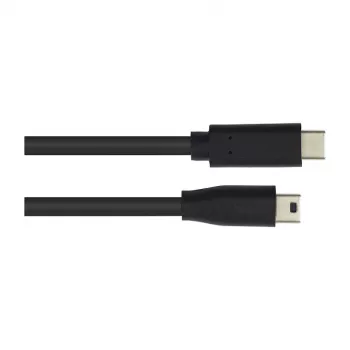 Good Connections USB2.0 kabelis C-Mini B5pol. juodas 0,15m