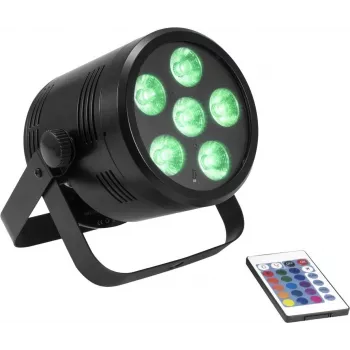 LED Par šviestuvas EUROLITE AKKU PAR 6 QCL maitinamas baterijomis RGBW