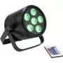 LED Par šviestuvas EUROLITE AKKU PAR 6 QCL maitinamas baterijomis RGBW