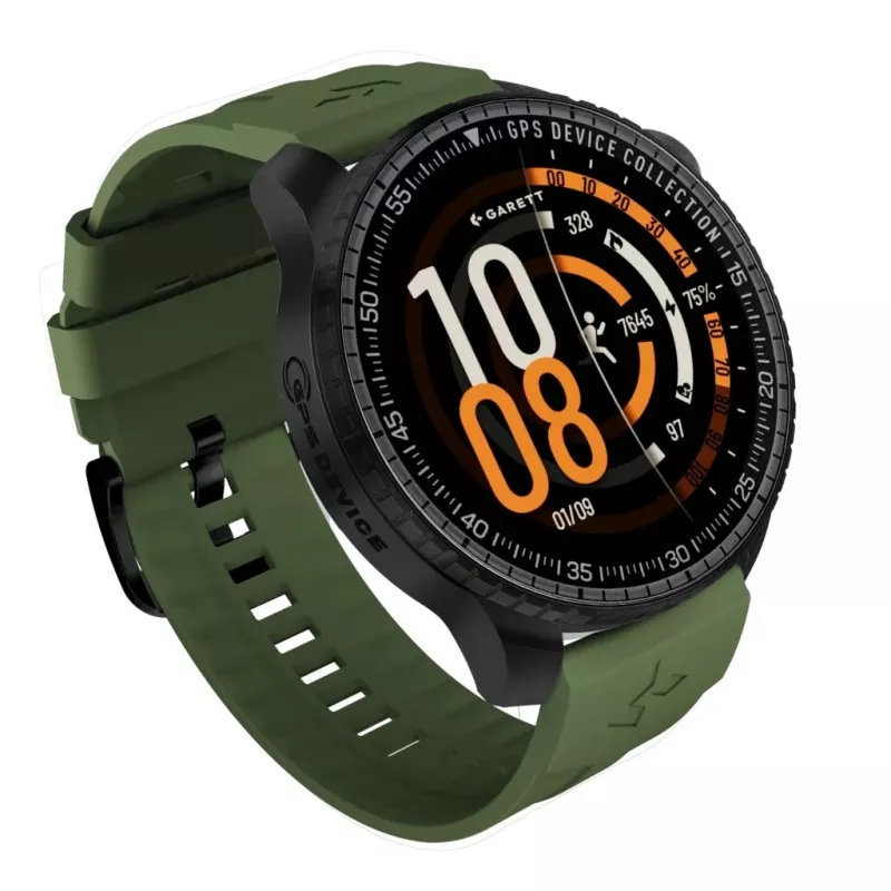 Išmanusis laikrodis Garett Compass GPS juodas — Garett Compass GPS išmanusis laikrodis, juodas