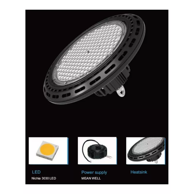 Synergy 21 LED prožektorius pakabinamas šviestuvas UFO 100W pramoninėms/sandėlių patalpoms nw 120°