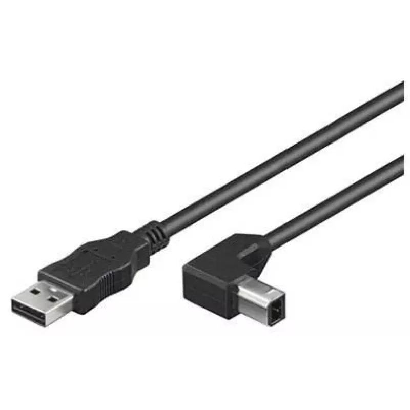Microconnect USBAB05kampuotas USB laidas USB 2.0 0,5 m USB A USB B Juoda