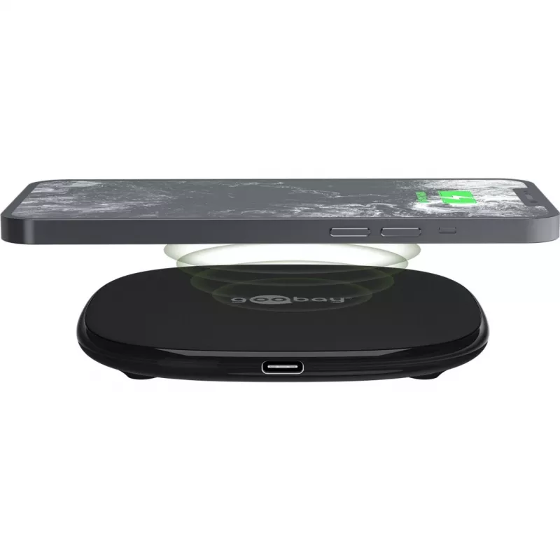 Goobay 64675 belaidžio įkrovimo imtuvas mobiliesiems įrenginiams telefonui / išmaniajam telefonui - išmaniajam laikrodžiui - planšetiniam kompiuteriui USB Type-C (64675)