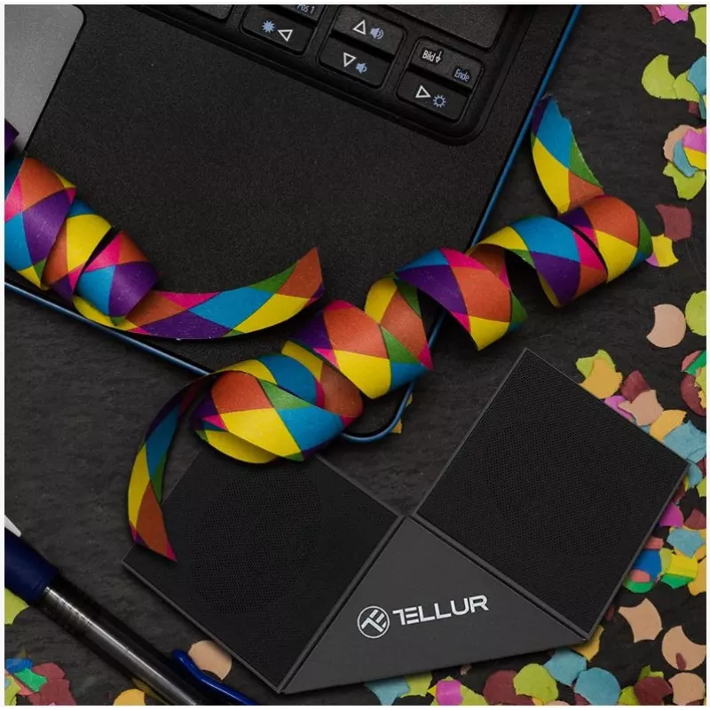 Nešiojamas garsiakalbis Tellur Bluetooth garsiakalbis Nyx Juoda