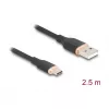 USB kabelis DeLOCK 81227 2,5 m USB A USB C juodas