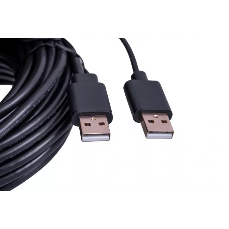 UNITEK Y-278 USB kabelis USB 2.0 10 m 2 x USB A USB A juodas