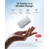 Išorinė baterija Anker A1638 10000 mAh, 45 W bendra galia, balta, įmontuotas ištraukiamas USB-C laidas