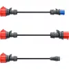 go-e adapterių rinkinys Gemini flex 11 kW, 3 dalių rinkinys (juodas, 30 cm)