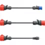 go-e adapterių rinkinys Gemini flex 11 kW, 3 dalių rinkinys (juodas, 30 cm)