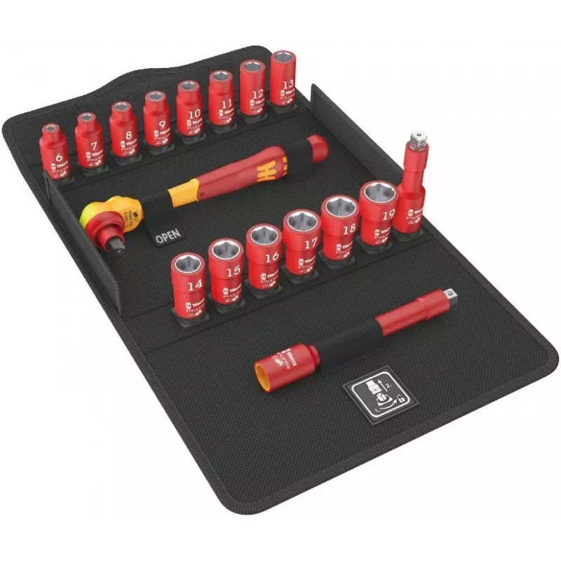 Wera 8100 SB VDE 1 lizdų rinkinys 17 vnt.