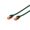 Digitus Professional - Jungiamasis kabelis - RJ-45 (M) į RJ-45 (M) - 50 cm - UTP - CAT 6 - IEEE 802.3 - Be halogenų, Lietas, Su apsauga nuo užkabinimo - Žalia (DK-1617-005/G)