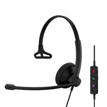 Ausinės EPOS IMPACT 100 MS Mono USB-C+A laidinės lengvos 51 g