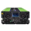Qoltec Monolith įtampos keitiklis | Baterijos įkrovimas | UPS | 2000W | 4000W | 12V į 230V | Grynas sinusas | LCD juodai žalias