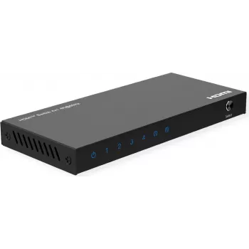 ROLINE HDMI jungiklis 4 krypčių 4K60Hz HDCP2.3+ IR nuotolinio valdymo pultelis (14.01.3617)