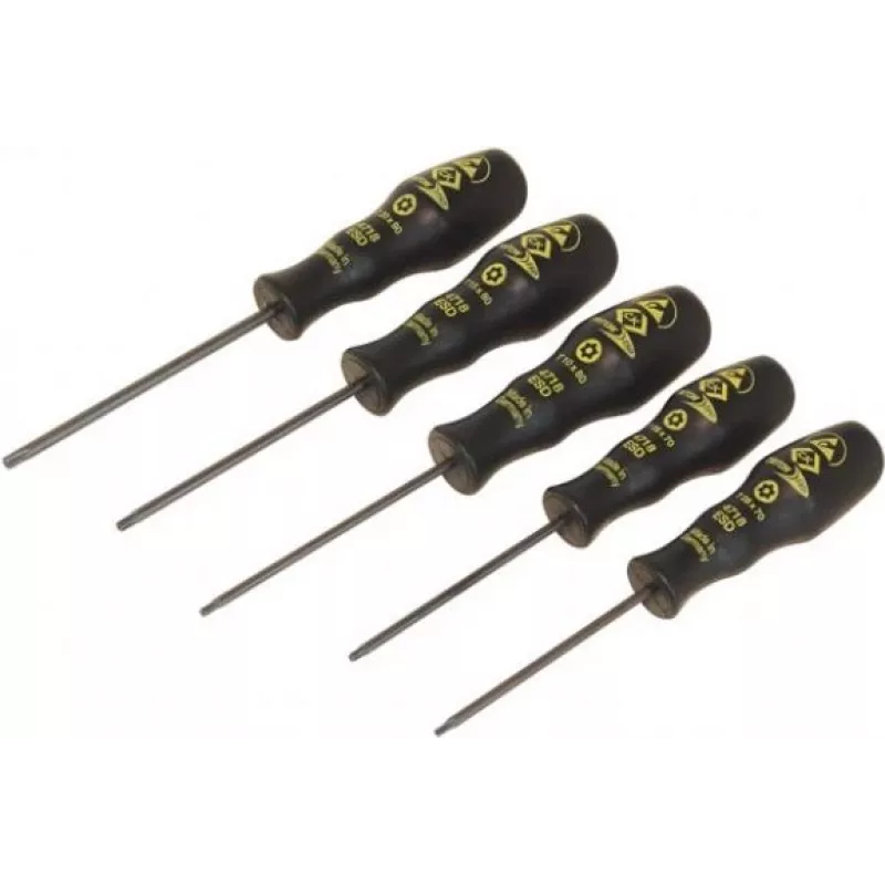 ESD įrankis C.K Tools T4730ESD — antistatinis rankinis įrankis, juoda/geltona apdaila