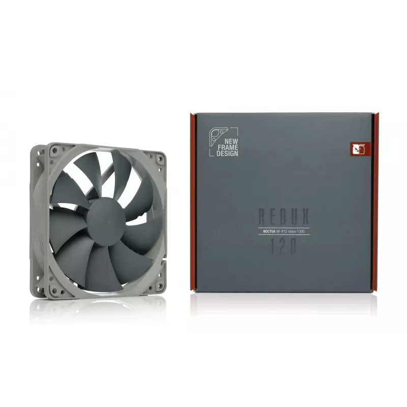 Noctua NF-P12 redux-1300 120 mm korpuso ventiliatorius, pilkas
