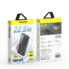 Awei PowerBank P10K 10000 MAh 22,5W Juoda/Juoda (10000mAh, 22W, 22.50Wh), Powerbank, Juoda