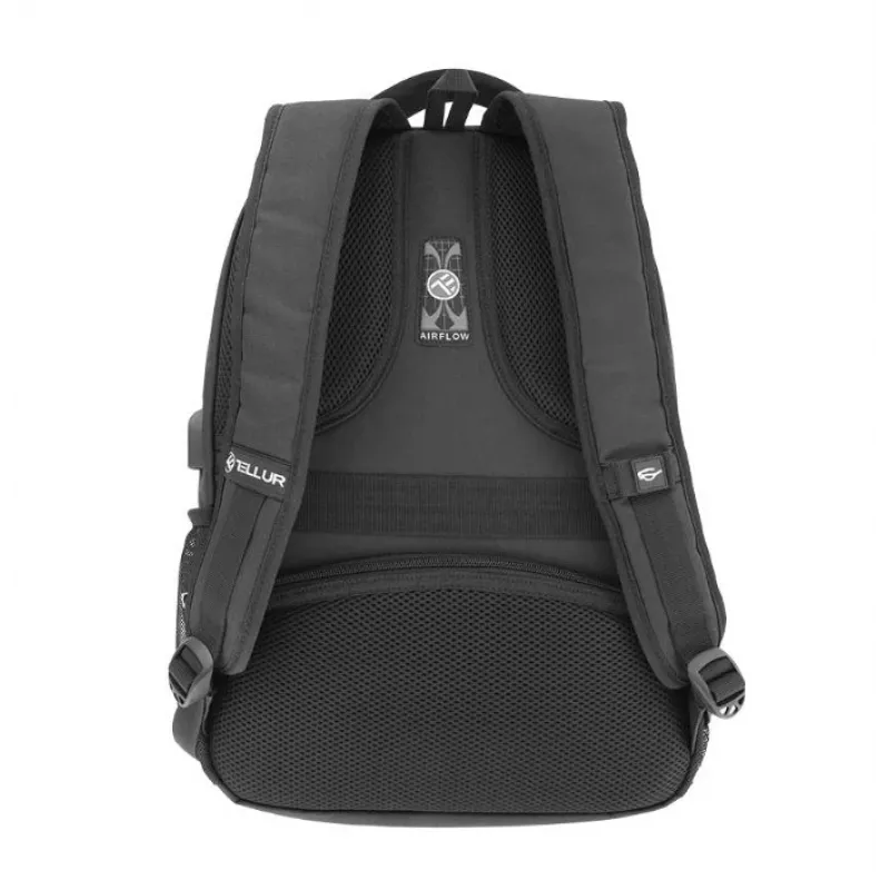 Nešiojamojo kompiuterio kuprinė Tellur Companion 15,6 colio su USB prievadu, juoda