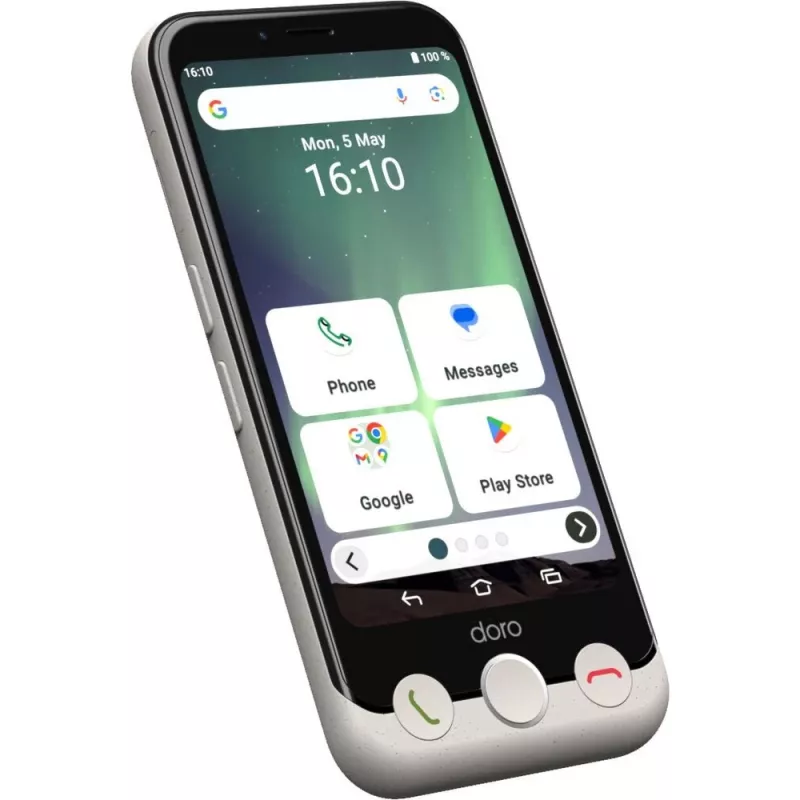 Išmanusis telefonas Doro Aurora A10 4,5 colio 4GB RAM 64GB Juoda Balta