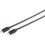 USB kabelis S/CONN 13-62005 USB 3.2 Gen 2x2 0,25 m USB C juodas