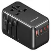 Įkroviklis Vention FJGB0 100 W GaN su 3× USB-C ir 1× USB-A, juodas