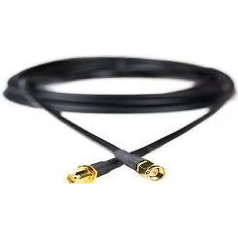 Antenos ilginamasis kabelis INSYS 5 m SMA į SMA, juodas